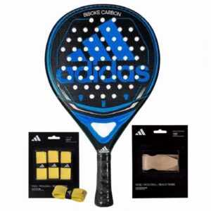 Adidas Bisoke Carbon Blue Racket Pack with Overgrips and Protector - Image 1