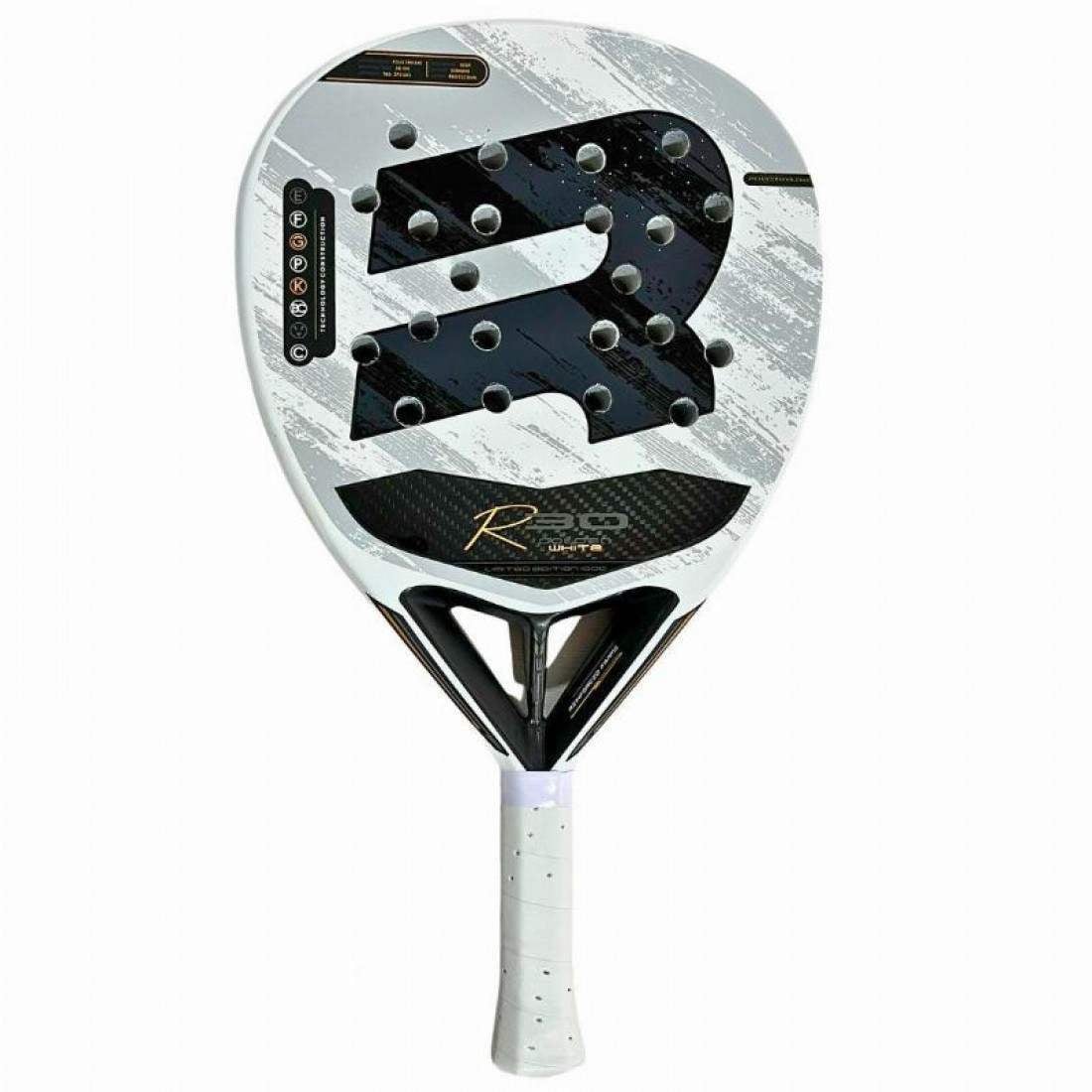 pala-royal-padel-r30-ltd-blanco-dorado-2025-1-1100×1100 Royal Padel R30 LTD White Gold Racket 2025 - Image 1