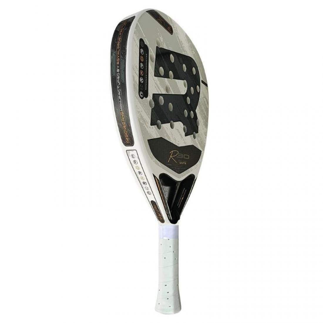 pala-royal-padel-r30-ltd-blanco-dorado-2025-1-es-1-1100×1100 Royal Padel R30 LTD White Gold Racket 2025 - Image 2